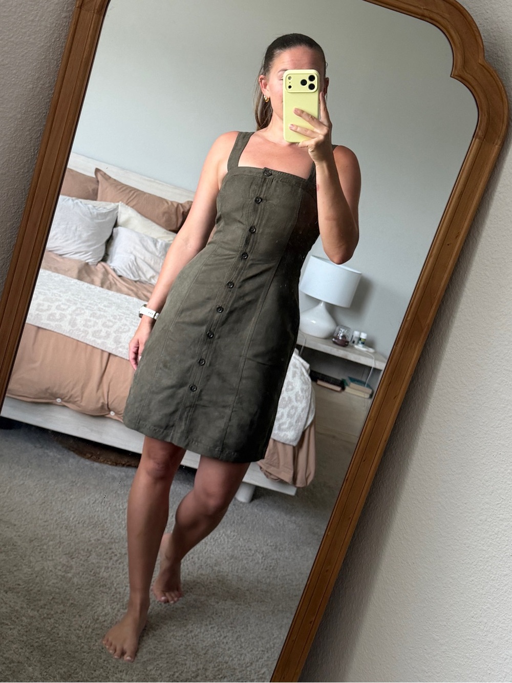 Banana Republic Vegan Suede Mini Dress